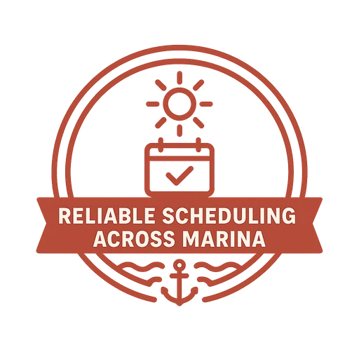 Minimalist line icon of a calendar with a clock, single color, flat design, transparent background